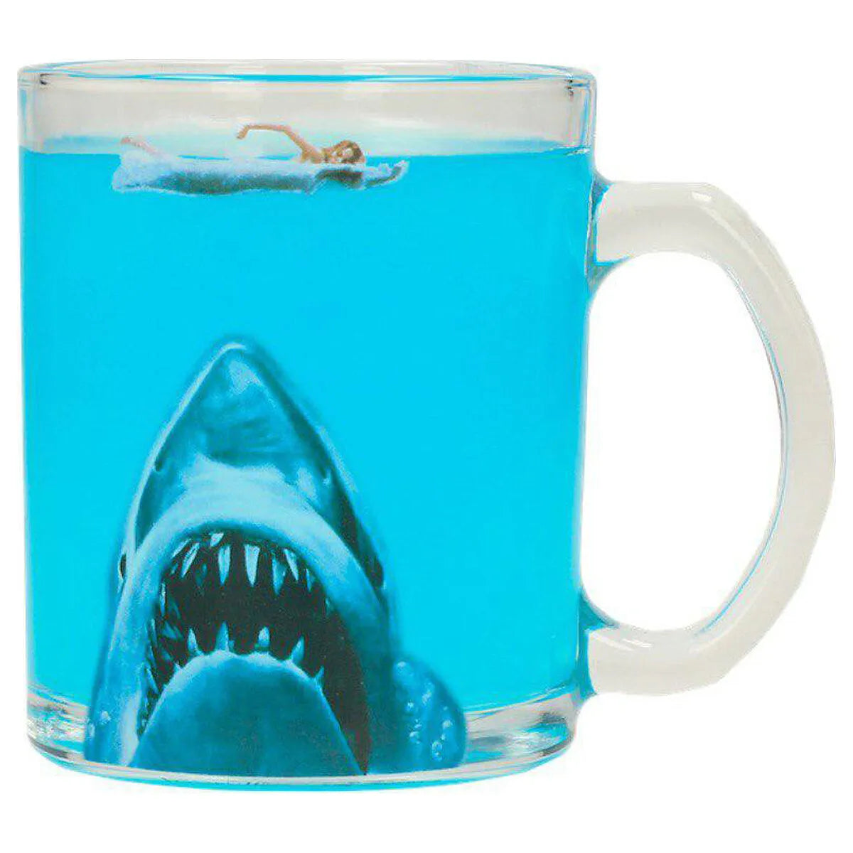 JAWS TRANSPARENT Taza