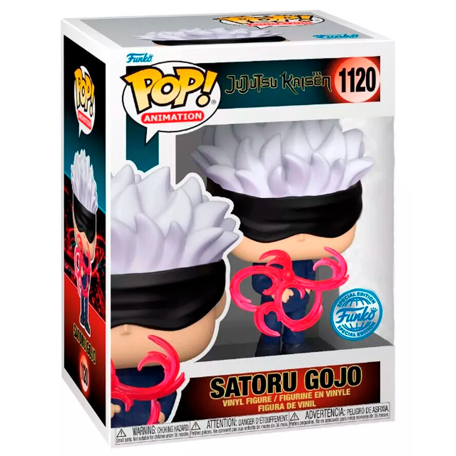 Funko pop jujutsu kaisen gojo resplandor rojo 62337