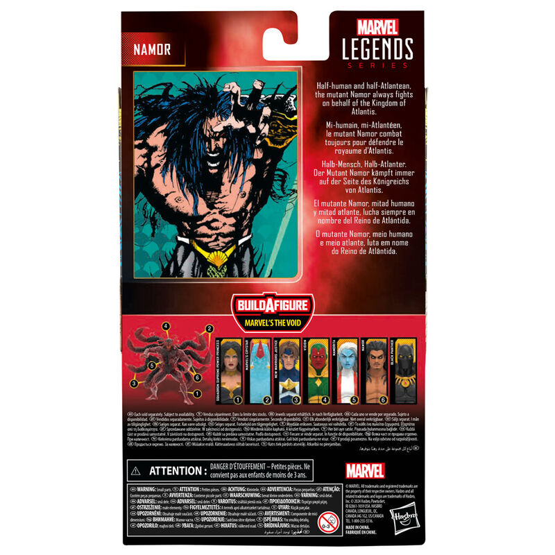 Figura hasbro marvel legends series build a figure marvels the void crys