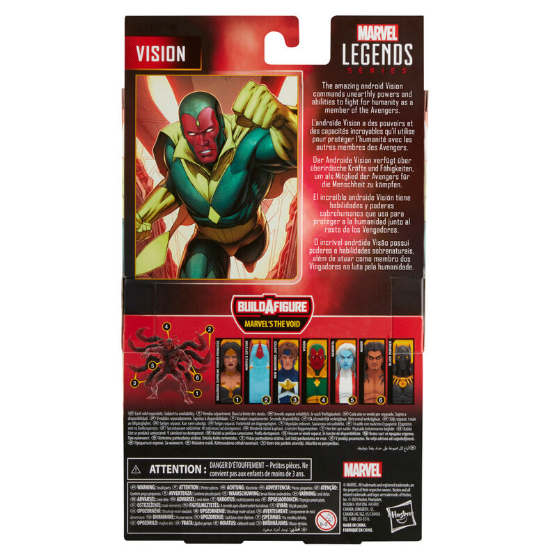 Figura hasbro marvel legends series build a figure marvels the void visi