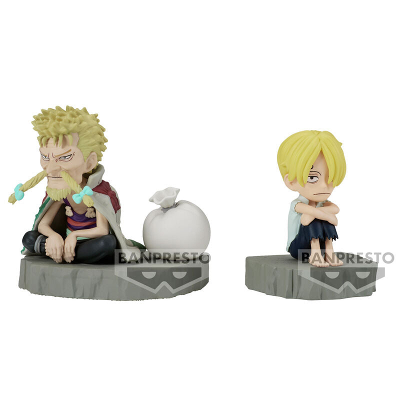 Figura Sanji & Zeff World Collectable Stories One Piece 6cm Frikytopia