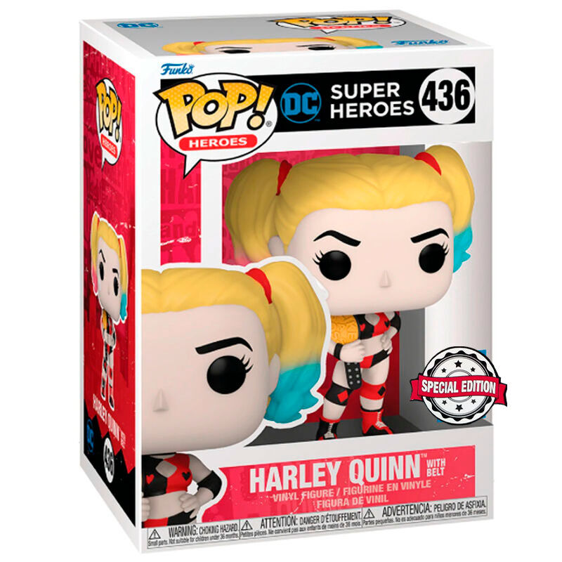 Figura POP DC Comics Super Heroes Harley Quinn Exclusive Frikytopia