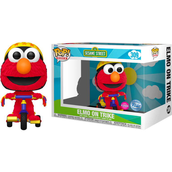 Figura POP Rider Barrio Sesamo Elmo on Trike Exclusive Frikytopia