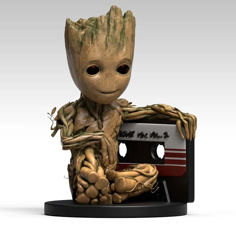 Figura hucha Baby Groot Cassette Guardianes de la Galaxia 2 Marvel