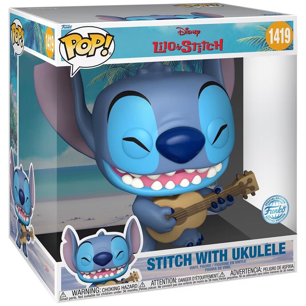 Funko pop jumbo stitch w - ukelele