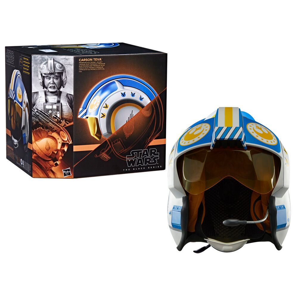 Réplica casco electronico hasbro star wars the black series carson teva Frikytopia