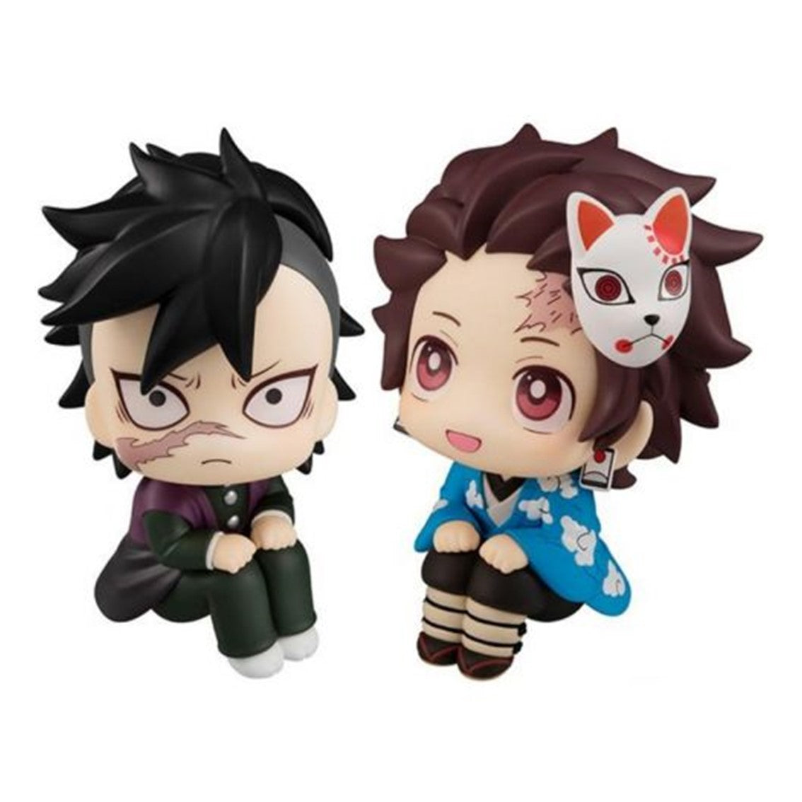 Pack 2 figuras megahouse look up genya & tanjiro kamado prueba final gif Frikytopia