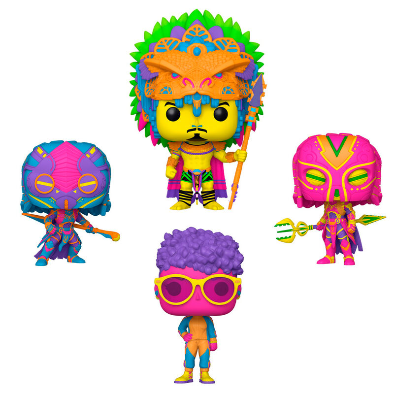 Funko pop marvel black panther wakanda forever pack de 4
