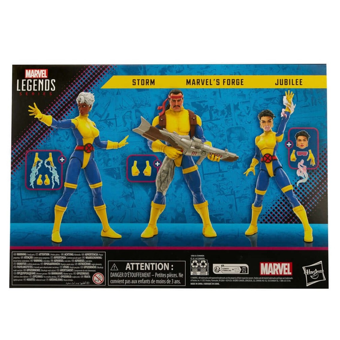 Figuras hasbro marvel legends series xmen 60 anv marvels forge - storm