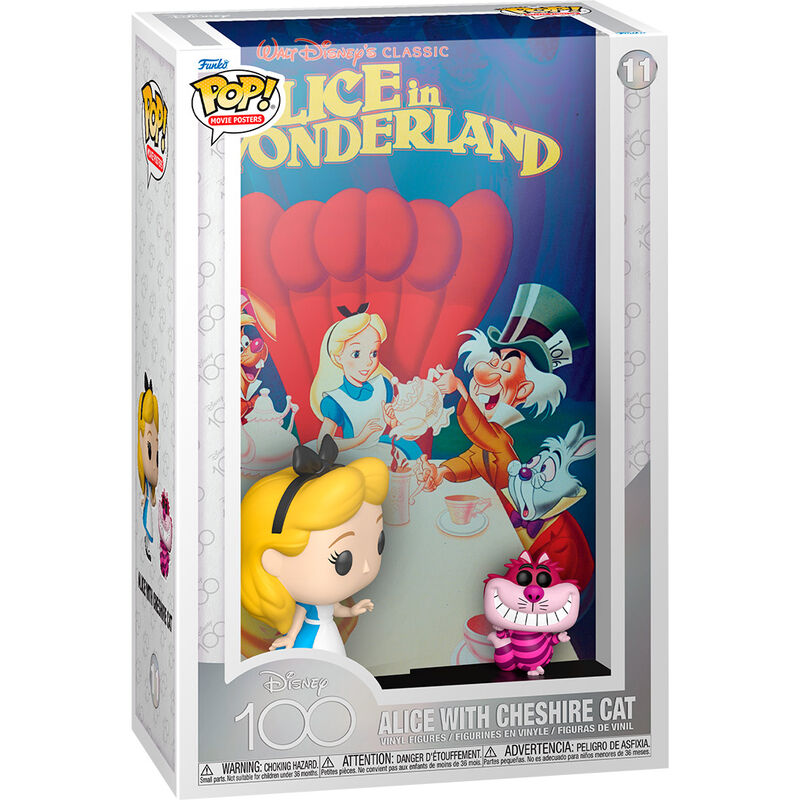Figura POP Movie Poster Disney 100th Anniversary Alicia en el Pais de la Frikytopia