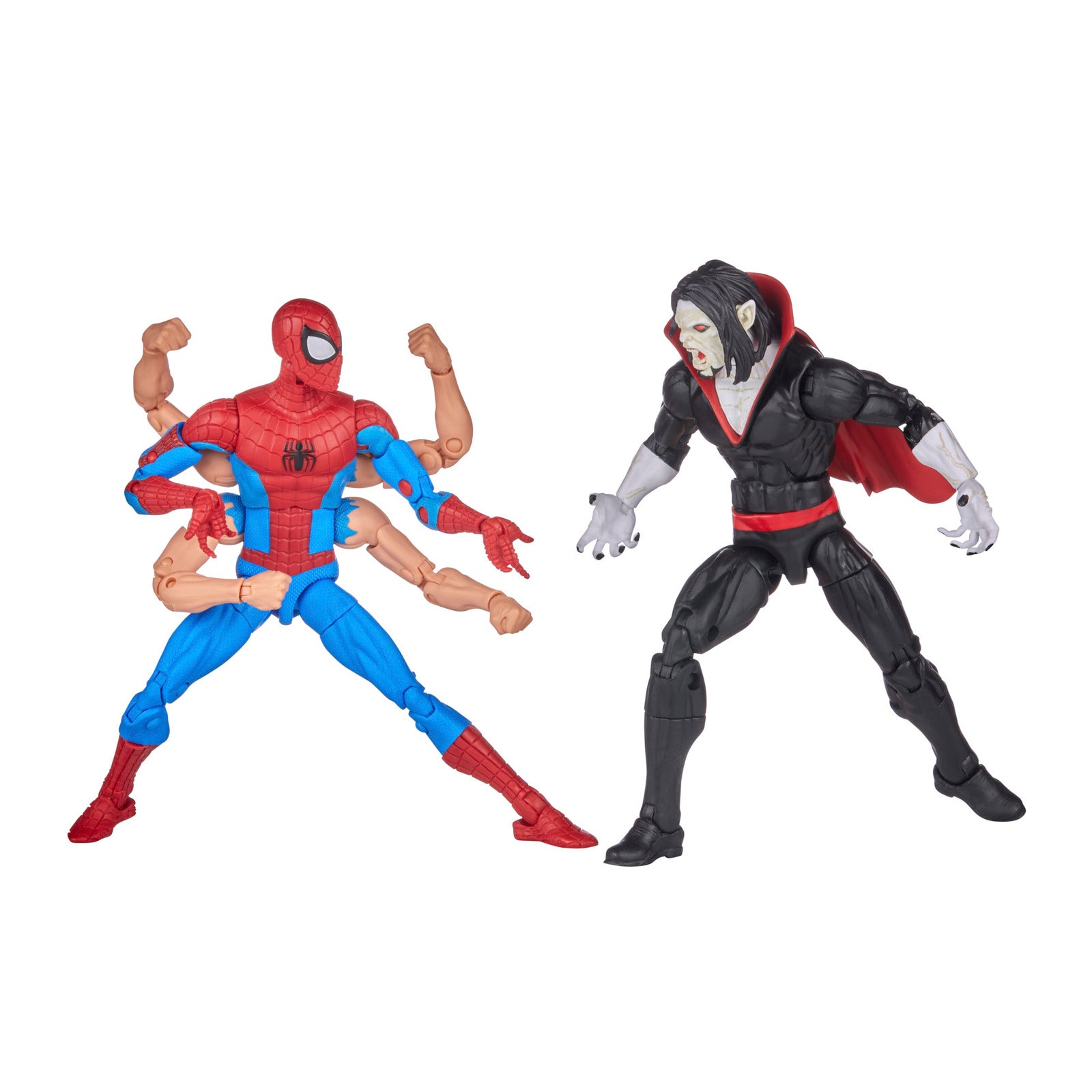 Pack 2 figuras hasbro marvel legends series spider - man & morbus Frikytopia