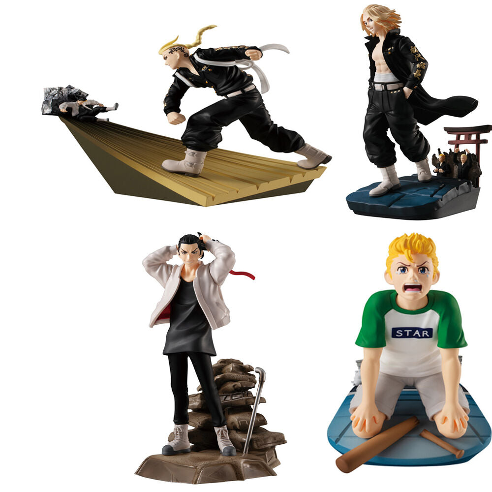 Expositor 4 figuras Petitrama Tokyo Revengers Series Toman Heroic Sc