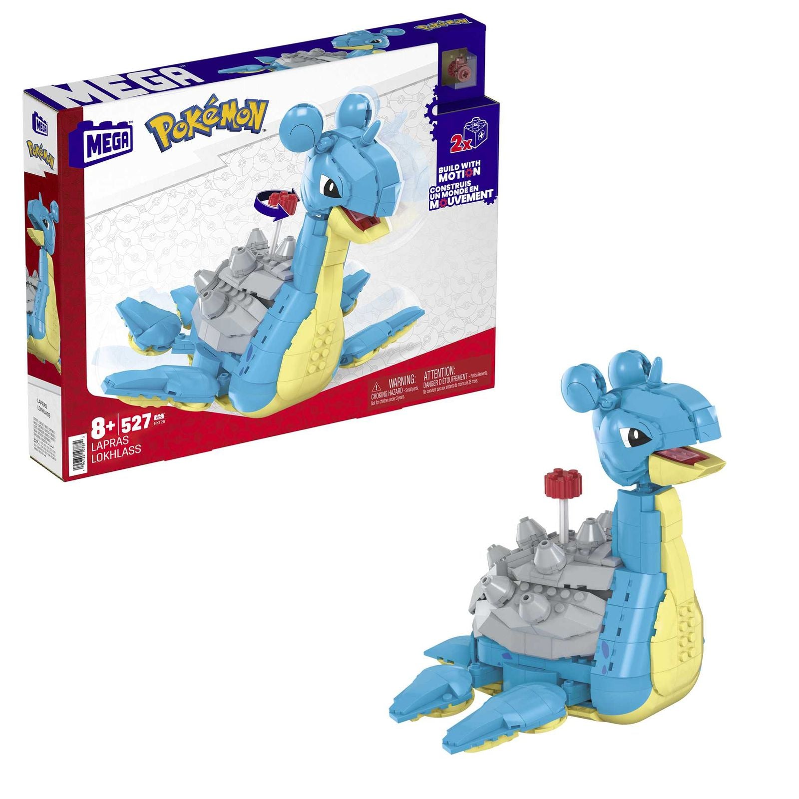Figura mattel mega construx pokemon lapras 527 piezas Frikytopia