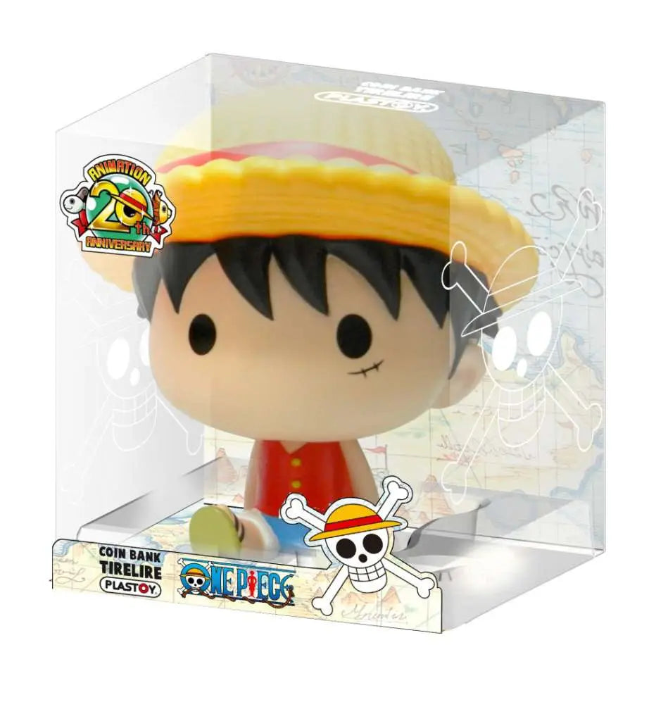 Figura hucha plastoy one piece luffy chibi