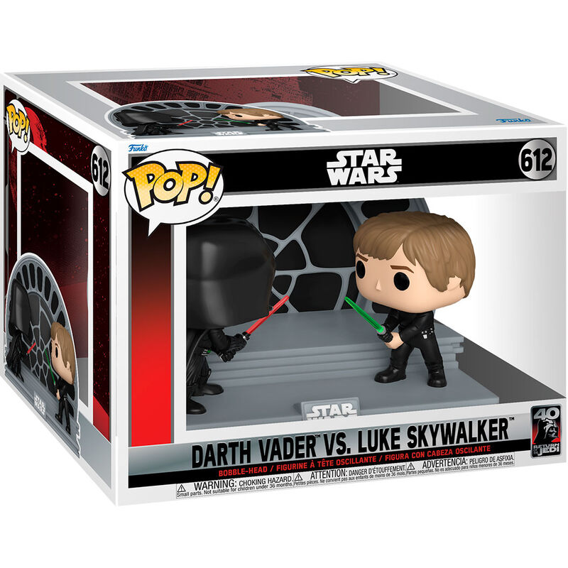 Figura POP Star Wars 40th Darth Vader VS Luke Skywalker Frikytopia