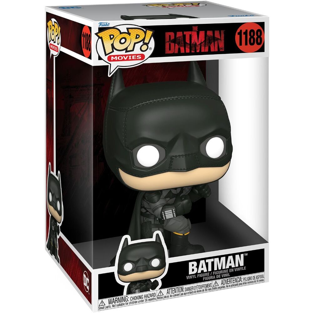 Funko pop jumbo dc the batman batman robert pattinson