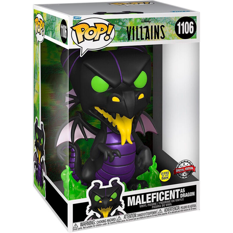 Funko pop disney villanos malefica como dragon glows in the dark 581 Frikytopia