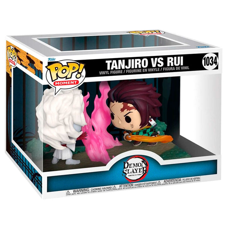 Funko pop moment animacion demon slayer kimetsu no yaiba tanjiro vs