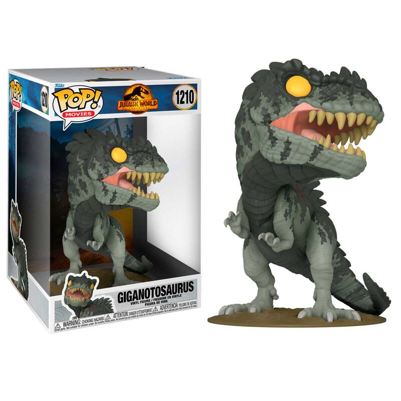 Funko pop jumbo cine jurassic park world dominion giganotosaurus 553 Frikytopia