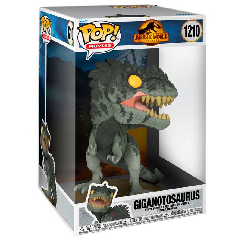 Funko pop jumbo cine jurassic park world dominion giganotosaurus 553
