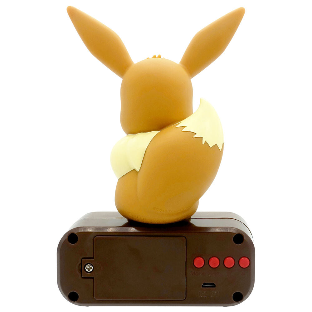Pokémon despertador con luz Evoli 18 cm