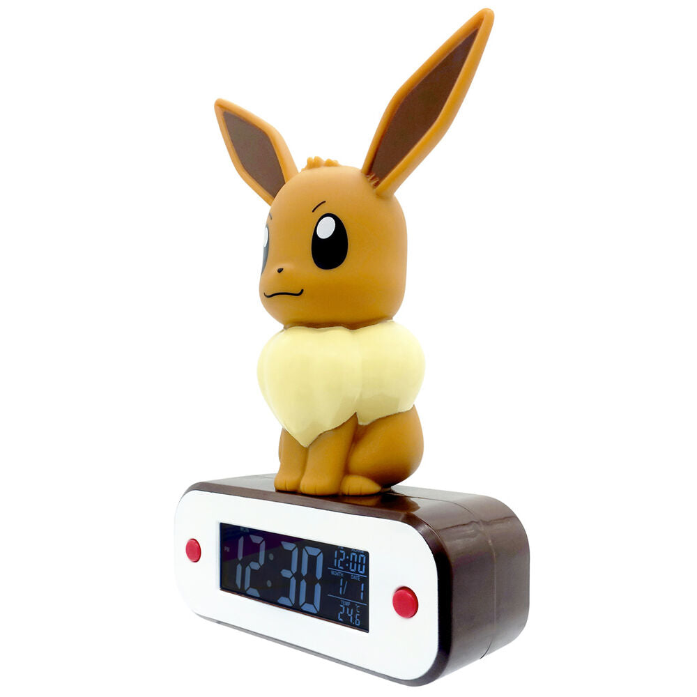 Pokémon despertador con luz Evoli 18 cm