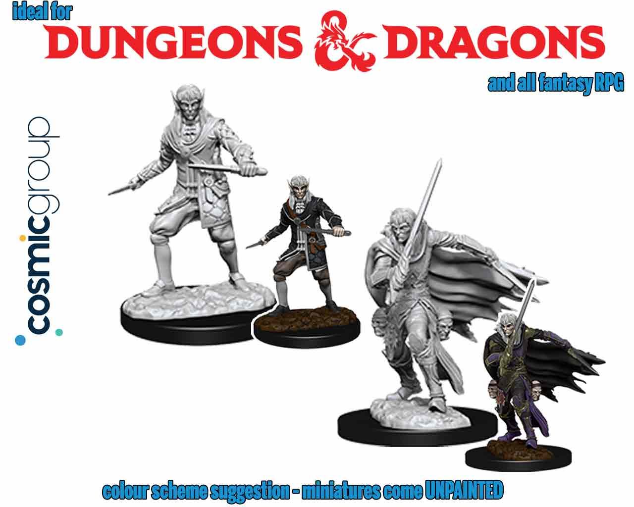PATHFINDER DEEP CUT UNPAINTED MINIATURES - ELF MALE ROGUE