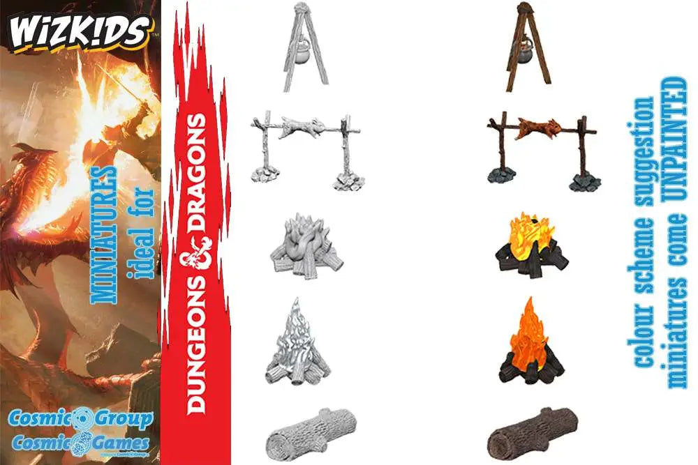 WIZKIDS UM CAMP FIRE & SITTING LOG Frikytopia