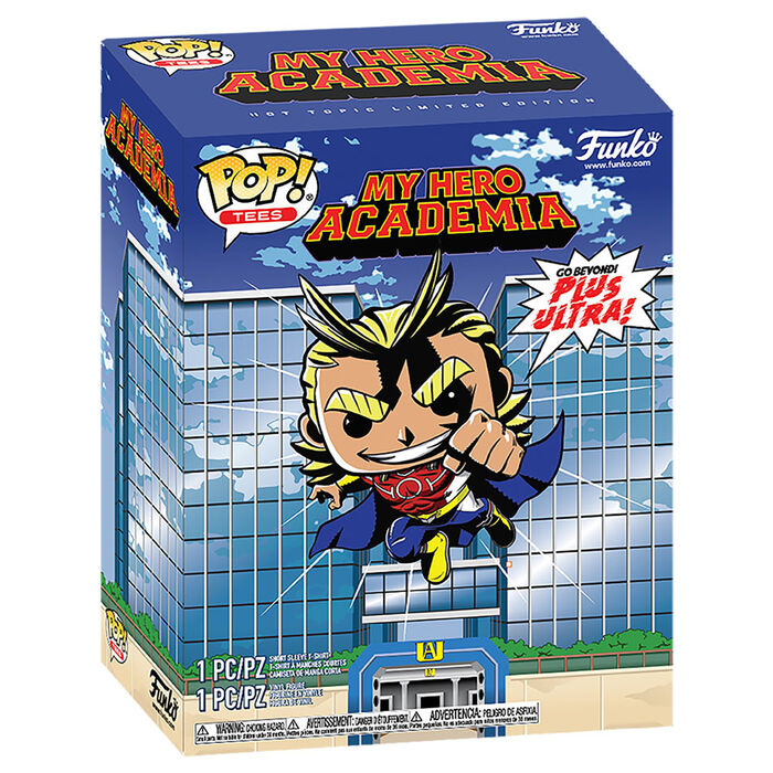 Pop & tee my hero academia all might funko + camiseta talla s ut