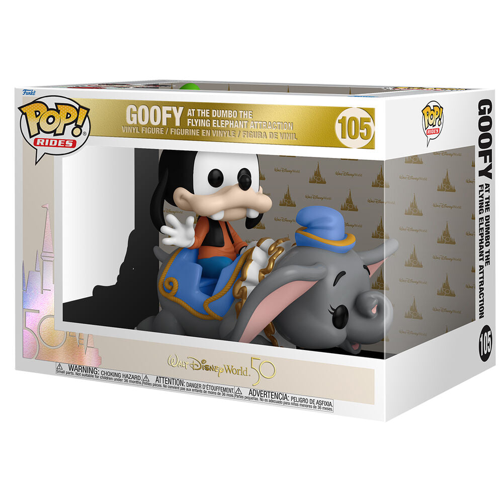 Funko pop ride supdlx disney world 50th aniversario goofy volando