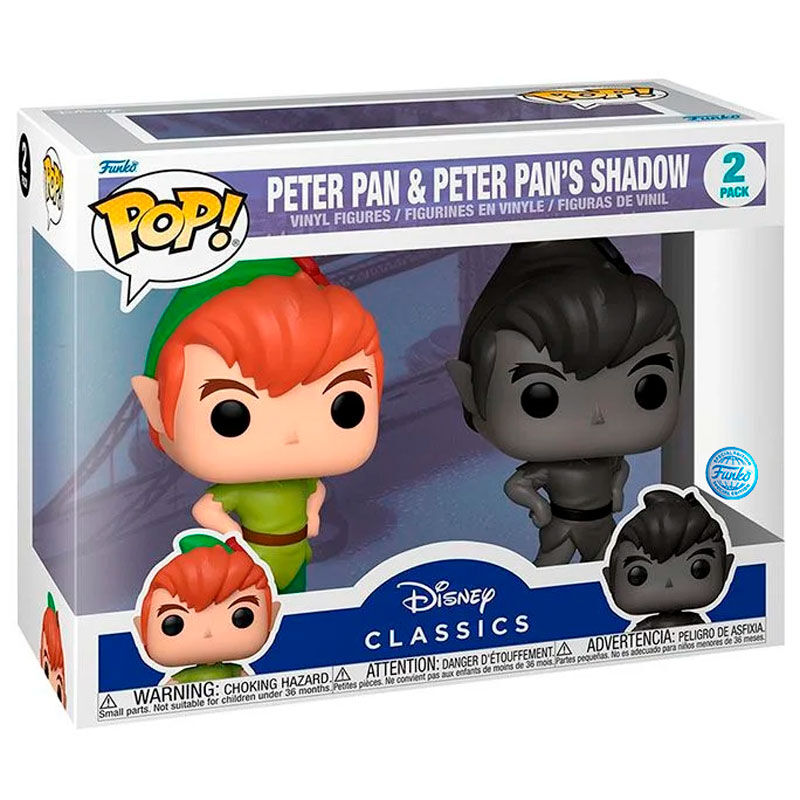 Blister 2 figuras POP Disney Peter Pan - Peter Pan & Peter Pans S