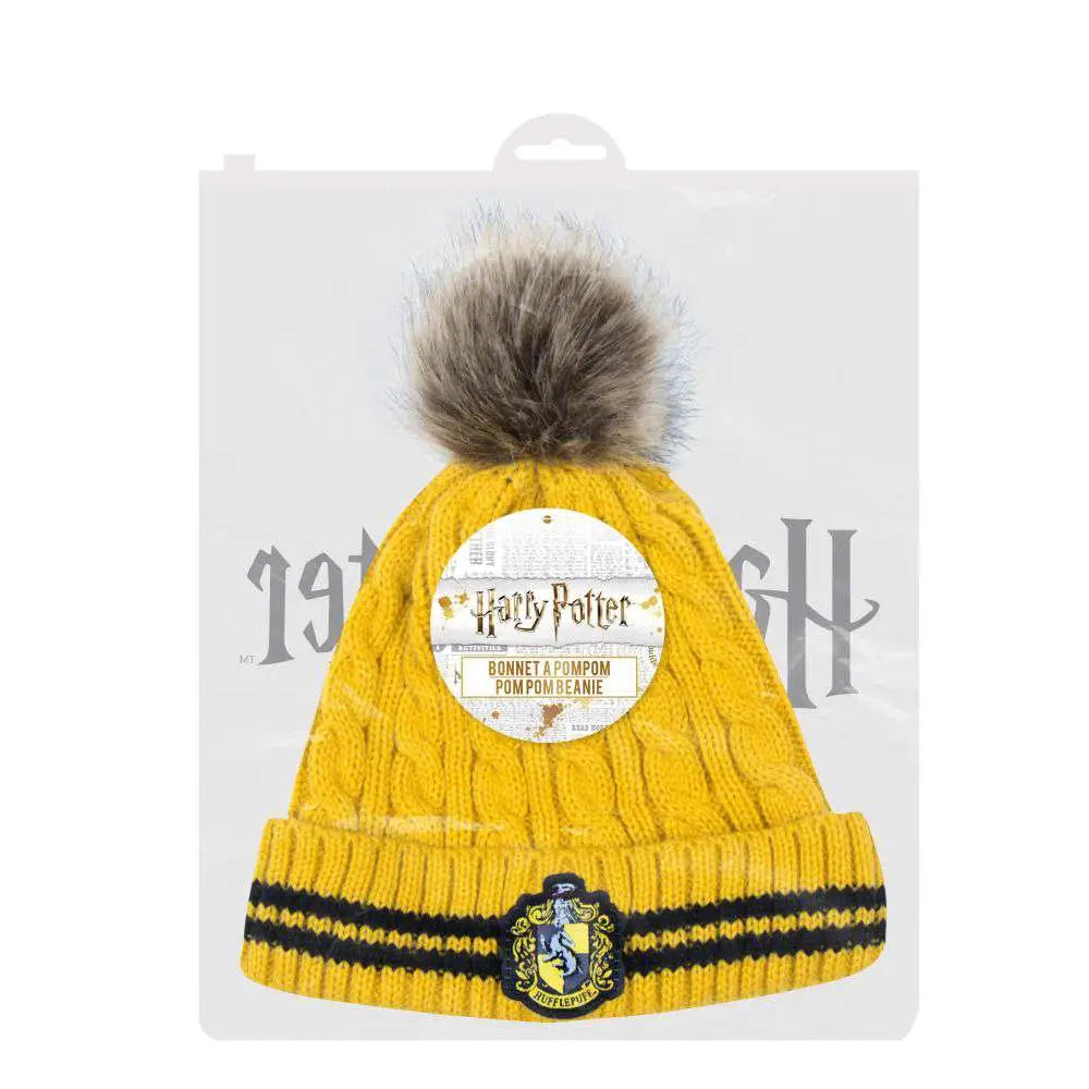 HP HUFFLEPUFF POMPOM Gorro