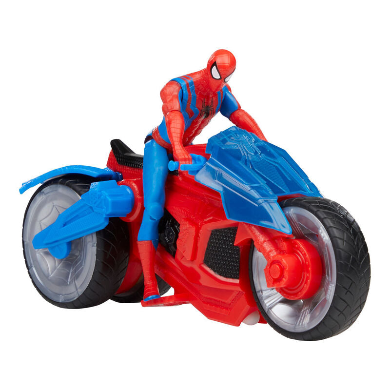 Figura hasbro marvel spider man moto arácnida