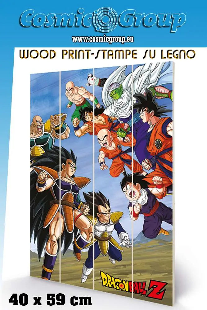 DRAGON BALL BATTLE CLASH WOOD PRINT Frikytopia