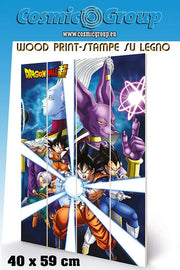 DRAGON BALL GOD DESTRUCTION WOOD PRINT