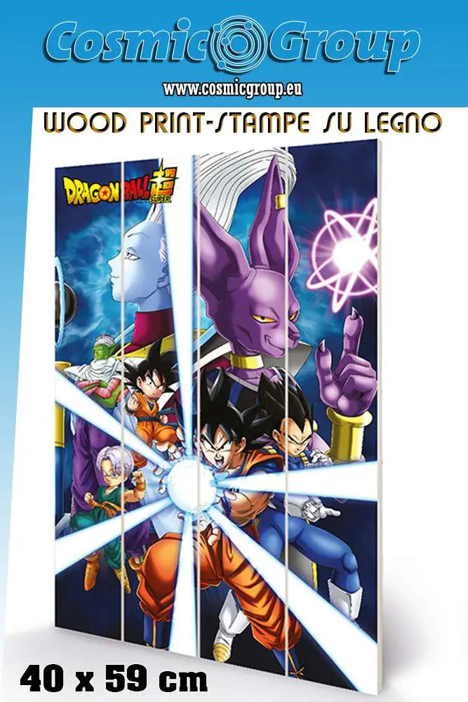 DRAGON BALL GOD DESTRUCTION WOOD PRINT Frikytopia