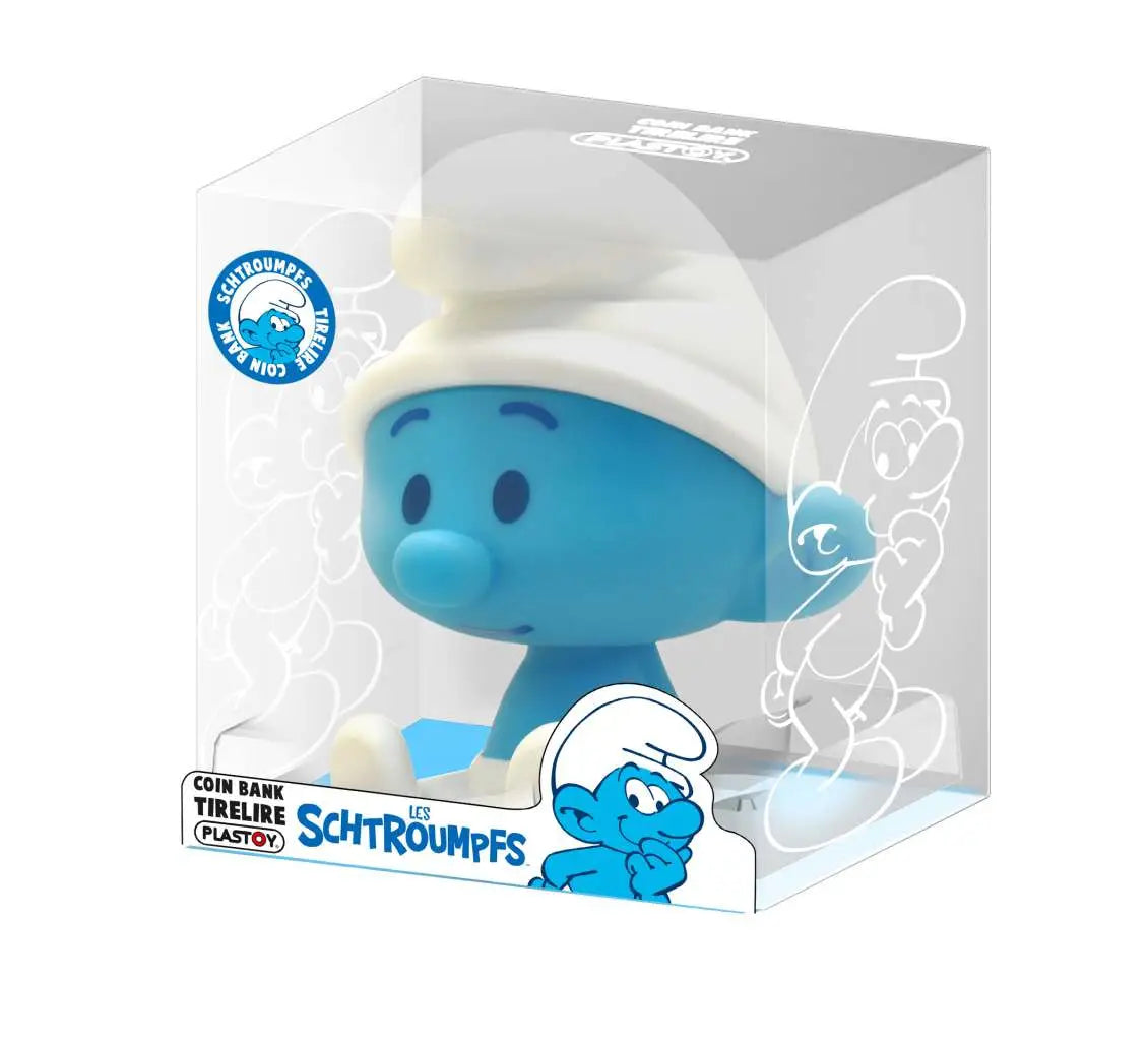 Figura hucha plastoy series tv animadas los pitufos pitufo pvc