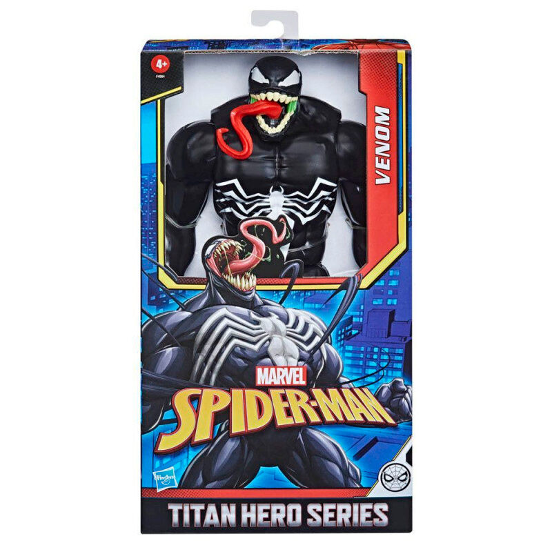Figura hasbro marvel titan hero series spider man venom
