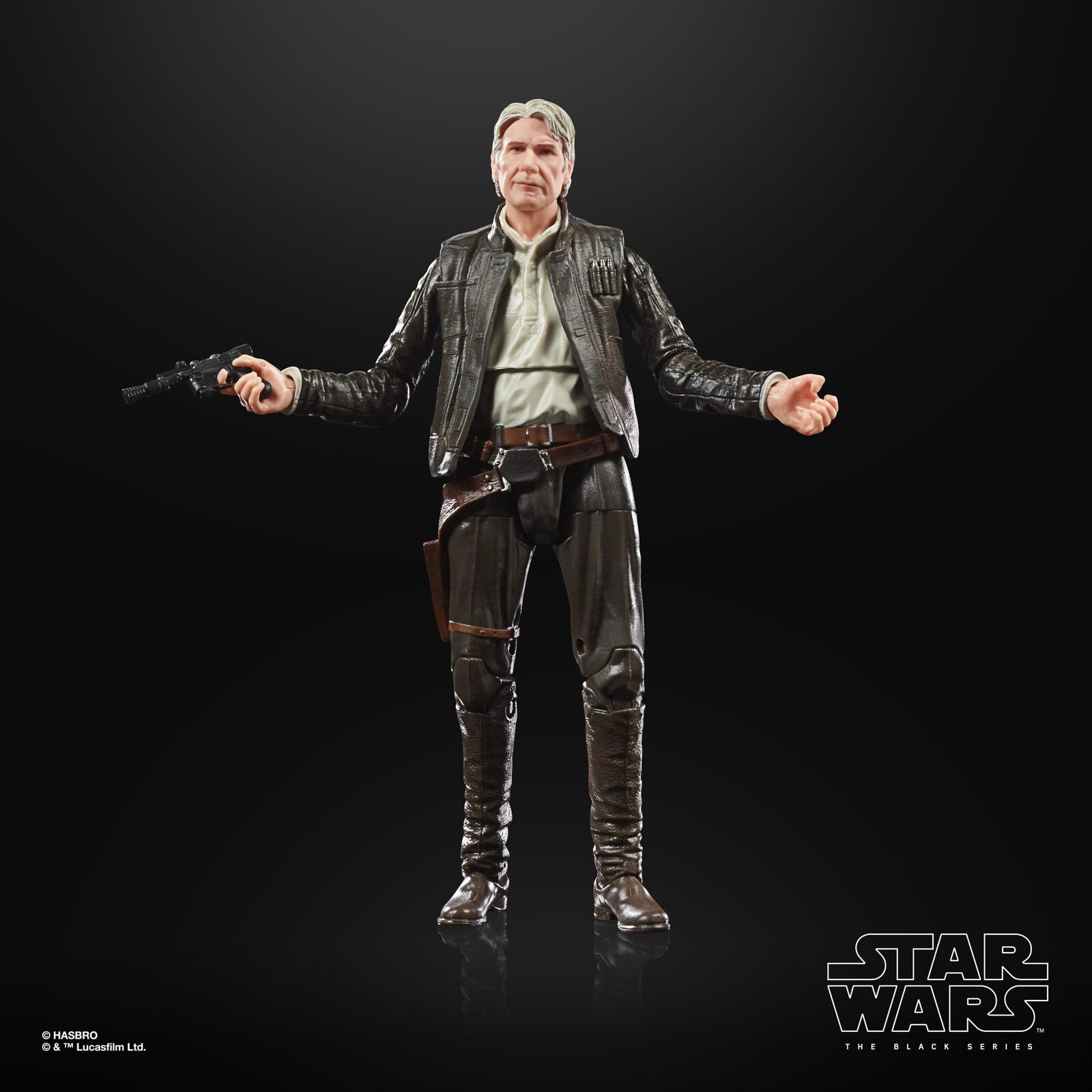 Figura hasbro star wars han solo el despertar de la fuerza black ser