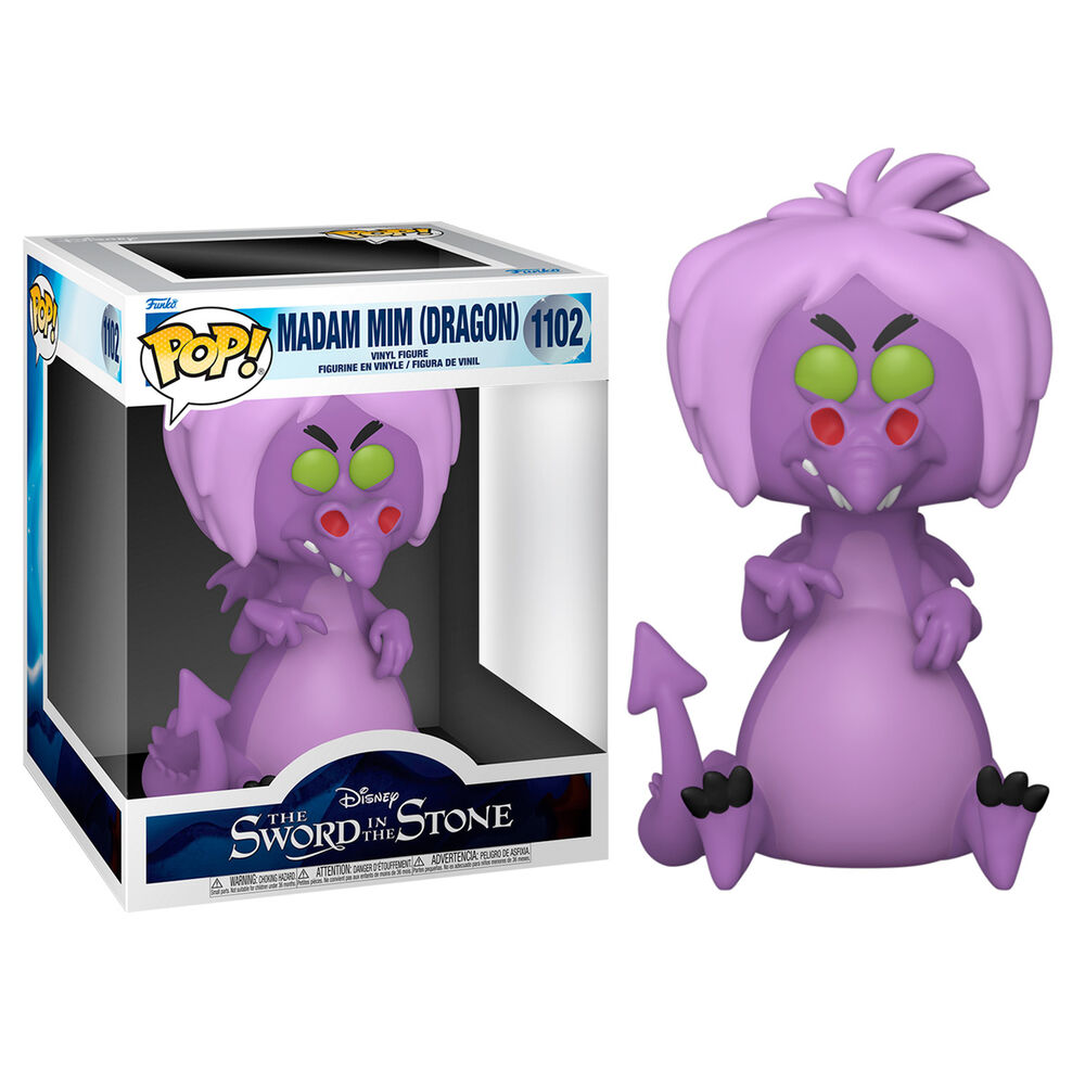 Figura POP Disney Merlin El Encantador Mim as Dragon 15cm Frikytopia