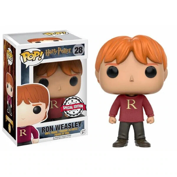 Funko pop harry potter ron weasley con jersey con letra r 10996