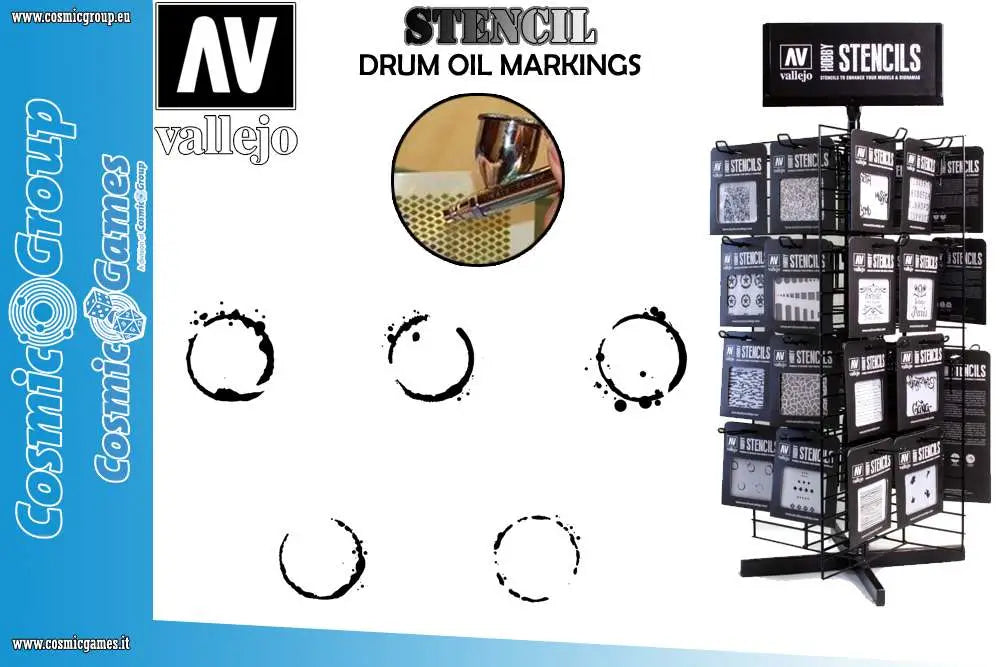 STENCIL STAFV002 DRUM OIL MARKINGS Frikytopia