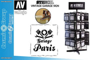 STENCIL STLET001 VINTAGE GARAGE SIGN 125