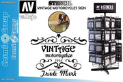 STENCIL STLET005 VINTAGE MOTORCYCLES SIG
