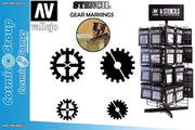 STENCIL STSF001 GEAR MARKINGS 125