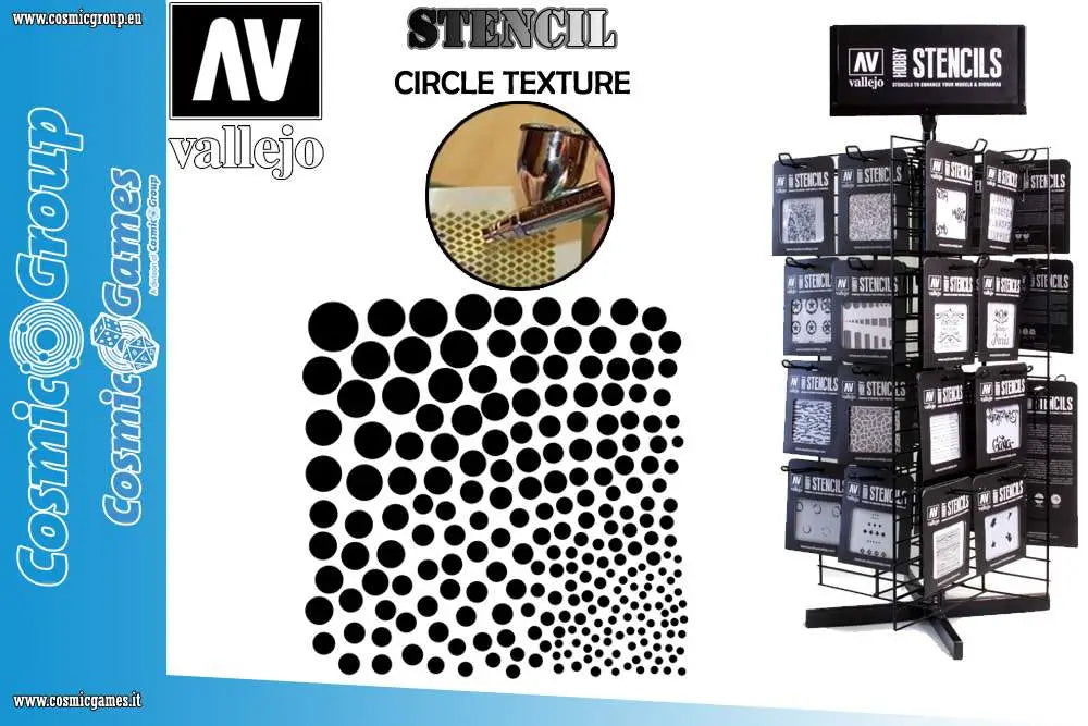 STENCIL STSF002 CIRCLE TEXTURE Frikytopia