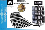 STENCIL STSF003 DISTORTED HONEYCOMB