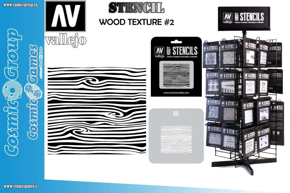STENCIL STTX007 WOOD TEXTURE # 2 Frikytopia
