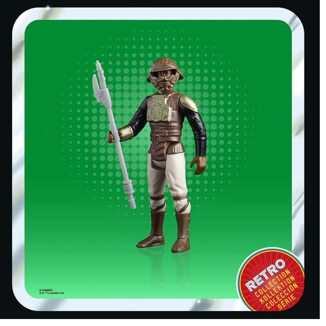 Figura hasbro star wars retro collection - lando caalrissian (skiff