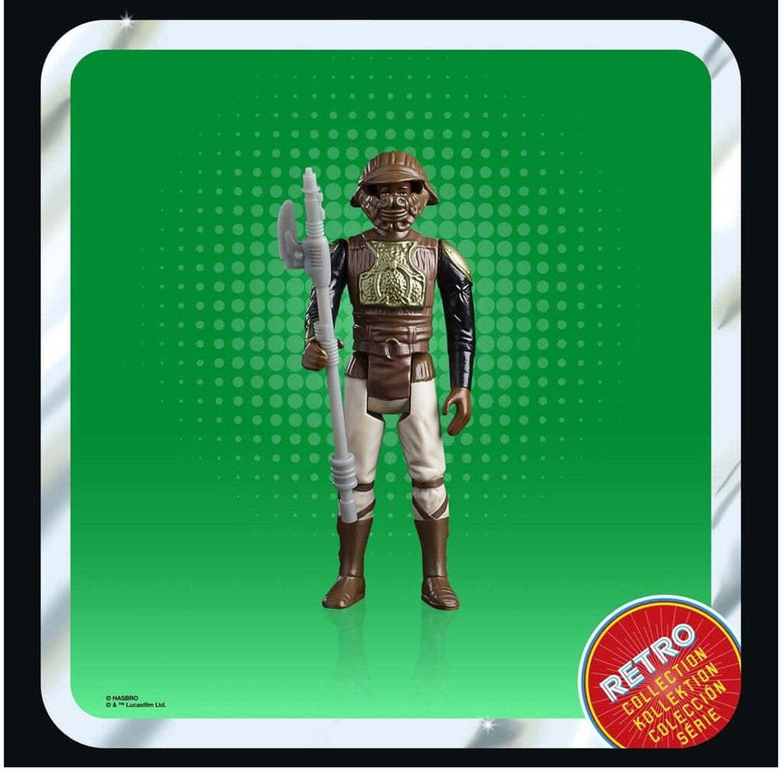 Figura hasbro star wars retro collection - lando caalrissian (skiff